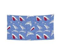 Bannière de fête avec imprimé poisson de recherche de nourriture pour anniversaire, mariage, vacances et actions saisonnières