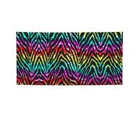 Bannière de fête colorée avec imprimé zèbre arc-en-ciel, décorations pour toutes les occasions, pour Thanksgiving, fêtes d'anniversaire et plus encore