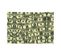 Bannière de fête de nombreux dollars de dessin animé 119,4 x 180,3 cm, adaptée pour Halloween, Noël, les fêtes, les rassemblements et autres bannières de vacances