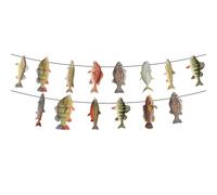 Bannière de fête de pêche - Décoration de ficelle de poisson, accessoires de photo créatifs, décoration murale, accessoires de fête d'anniversaire en plein air | Fischer Retraite, barbecue, festival