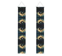 Bannière de fête de remise de diplôme à motif aquarelle de lune - Décoration intérieure et extérieure