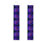 Bannière de fête de remise de diplôme à motif tourbillon fluo - Décoration intérieure et extérieure