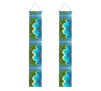 Bannière de fête de remise de diplôme « An Island in the Ocean » - Une bannière polyvalente pour une utilisation en intérieur et en extérieur, parfaite pour une variété de célébrations de remise de