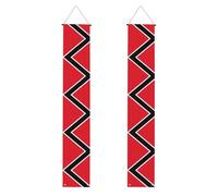 Bannière de fête de remise de diplôme Drapeau de Trinité-et-Tobago - Une bannière polyvalente pour une utilisation en intérieur et en extérieur, parfaite pour une variété de célébrations de remise de