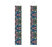Bannière de fête de remise de diplôme en forme de poisson de récif sous-marin - Une bannière polyvalente pour une utilisation en intérieur et en extérieur, parfaite pour une variété de célébrations de