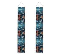 Bannière de fête de remise de diplôme requins sous la mer - Une bannière polyvalente pour une utilisation en intérieur et en extérieur, parfaite pour une variété de célébrations de remise de diplôme