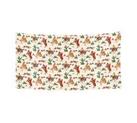 Bannière de fête d'Halloween avec imprimé cheval de cow-boy, décoration extérieure pour clôture, porche, jardin, vacances, décoration à suspendre