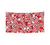 Bannière de fête d'Halloween imprimée de canne à sucre d'orge, décoration extérieure pour clôture, porche, jardin, vacances, décoration à suspendre