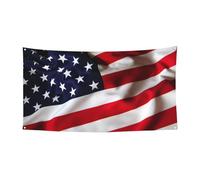 Bannière de fête d'Halloween imprimée drapeau américain, décoration extérieure pour clôture, porche, jardin, vacances, décoration à suspendre