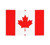 Bannière de fête drapeau canadien de 119,4 x 180,3 cm, adaptée pour Halloween, Noël, les fêtes, les rassemblements et autres bannières de vacances