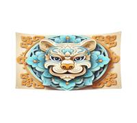 Bannière de fête en forme de tigre sculpté, décoration extérieure et intérieure, durable et résistante aux UV, parfaite pour un anniversaire, Halloween, et plus encore