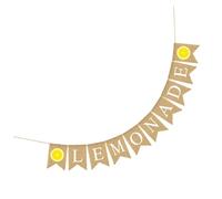 Bannière de Fête en Lin Hawaïenne Lemonade à Queue D'hirondelle