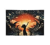 Bannière de fête « Happy Birthday » avec panneaux personnalisés pour décoration de fête - 180 x 120 cm