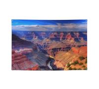 Bannière de fête « Happy Birthday » - Bannière personnalisée - Bannière de beauté du Grand Canyon - Drapeaux d'extérieur - Toile de fond « Happy Birthday » - Tapisserie pour décoration de fête - 180 x