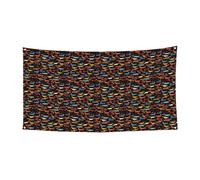 Bannière de fête « I Love My Dog Teckels » pour intérieur et extérieur - Réutilisable - Facile à accrocher - Décoration de fête