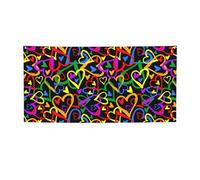 Bannière de fête imprimée arc-en-ciel Gay Pride sur le thème du Nouvel An, décorations de fête de Noël.