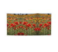 Bannière de fête imprimée coquelicot, bannière pour tous les événements, drapeaux lumineux pour anniversaire, Thanksgiving et plus encore