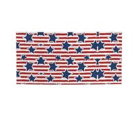 Bannière de fête imprimée drapeau à rayures et étoiles rouges et blanches, décorations pour toutes les occasions, pour Thanksgiving, fêtes d'anniversaire et plus encore