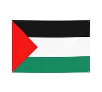 Bannière de fête imprimée drapeau de la Palestine - Noël, fête nocturne, amis rassemblés, maison, jardin, bar, voiture, bateau