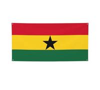 Bannière de fête imprimée drapeau du Ghana, décorations pour toutes les occasions, pour Thanksgiving, fêtes d'anniversaire et plus encore
