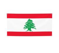 Bannière de fête imprimée drapeau du Liban, décorations pour toutes les occasions, pour Thanksgiving, fêtes d'anniversaire et plus encore