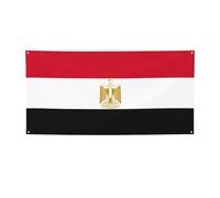 Bannière de fête imprimée drapeau égyptien, décorations pour toutes les occasions, pour Thanksgiving, fêtes d'anniversaire et plus encore