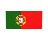 Bannière de fête imprimée drapeau portugais, bannière pour tous les événements, drapeaux lumineux pour anniversaire, Thanksgiving et plus encore