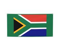 Bannière de fête imprimée drapeau sud-africain, décorations pour toutes les occasions, pour Thanksgiving, fêtes d'anniversaire et plus encore