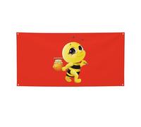 Bannière de fête imprimée Honey Bee1, décorations pour toutes les occasions, pour Thanksgiving, fêtes d'anniversaire et plus encore