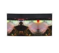 Bannière de fête imprimée Niagara Falls, bannière pour tous les événements, drapeaux lumineux pour anniversaire, Thanksgiving et plus encore