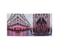 Bannière de fête imprimée Paris rouge, décorations pour toutes les occasions, pour Thanksgiving, fêtes d'anniversaire et plus encore