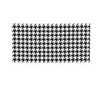 Bannière de fête imprimée pied-de-poule noire, panneau d'anniversaire, Nouvel An, décorations de fête de Noël.