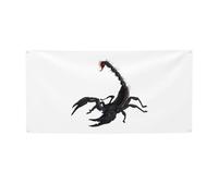 Bannière de fête imprimée scorpion, bannière pour tous les événements, drapeaux lumineux pour anniversaire, Thanksgiving et plus encore