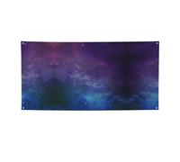 Bannière de fête imprimée univers avec étoiles galaxie, décorations pour toutes les occasions, pour Thanksgiving, fêtes d'anniversaire et plus encore