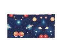 Bannière de fête imprimée univers ciel étoilé, décorations pour toutes les occasions, pour Thanksgiving, fêtes d'anniversaire et plus encore