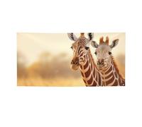 Bannière de fête imprimée zèbre et girafe, bannière d'anniversaire personnalisée, parfaite pour les décorations festives