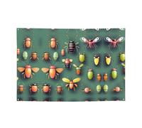 Bannière de fête Insect Atlas 119,4 x 180,3 cm, adaptée pour Halloween, Noël, les fêtes, les rassemblements et autres bannières de vacances