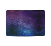Bannière de fête interstellaire Univers avec étoiles galaxie pour intérieur ou extérieur