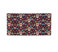 Bannière de fête mexicaine imprimée tête de mort, décorations pour toutes les occasions, pour Thanksgiving, fêtes d'anniversaire et plus encore