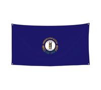 Bannière de fête multi-vacances imprimée drapeau de l'État du Kentucky - Bannière à suspendre pour anniversaire, Noël, Halloween