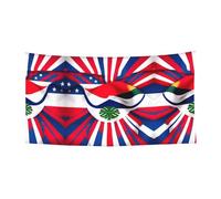 Bannière de fête multi-vacances imprimée drapeau du Costa Rica, décoration pour anniversaire, Noël, Halloween