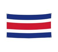 Bannière de fête multi-vacances imprimée drapeau du Costa Rica, décoration pour anniversaire, Noël, Halloween