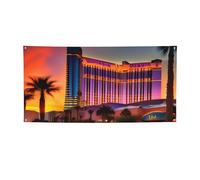 Bannière de fête personnalisée Las Vegas Sunset 1 pour adultes - Décoration de mariage