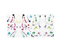 Bannière de fête polyvalente avec impression abstraite, éclaboussures de peinture et d'anniversaire, pour toutes les occasions