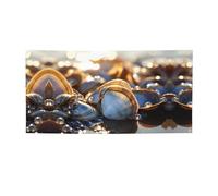 Bannière de fête polyvalente avec impression de moules de plage océan, meilleurs drapeaux pour événements, décorations de fête d'anniversaire