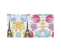 Bannière de fête polyvalente avec imprimé Tour Eiffel de Paris, décorations de Thanksgiving et d'anniversaire, pour toutes les occasions