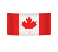 Bannière de fête polyvalente imprimée drapeau canadien, meilleure bannière pour événements, décorations de fête d'anniversaire