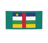 Bannière de fête polyvalente imprimée drapeau de l'Afrique centrale, décorations de Thanksgiving et d'anniversaire, pour toutes les occasions