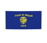 Bannière de fête polyvalente imprimée drapeau de l'État de l'Oregon, meilleurs drapeaux pour événements, décorations de fête d'anniversaire