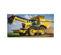 Bannière de fête polyvalente imprimée tracteur agricole, meilleurs drapeaux pour événements, décorations de fête d'anniversaire